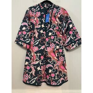 Tuckernuck Pink and Navy Floral Dress